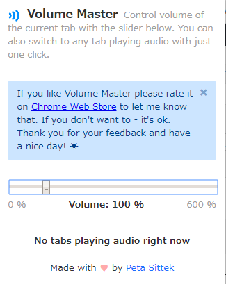 Chromeでの音量調整には Volume Master が便利 Harkerblog